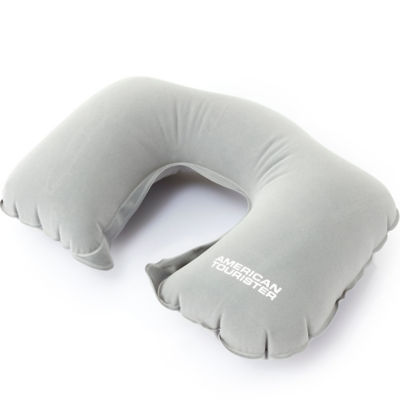 AMERICAN TOURISTER ACCESSORIES INFLATABLE TRAVEL PILLOW - GREY