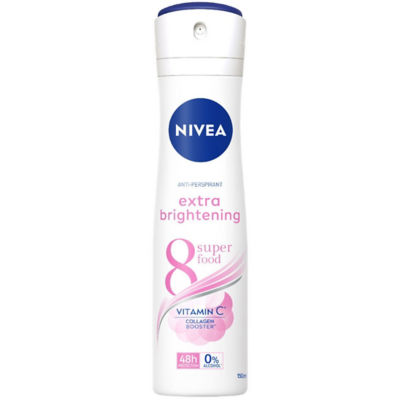 Buy Nivea Deodorant Spray Extra Brightening 150ml Online in Singapore