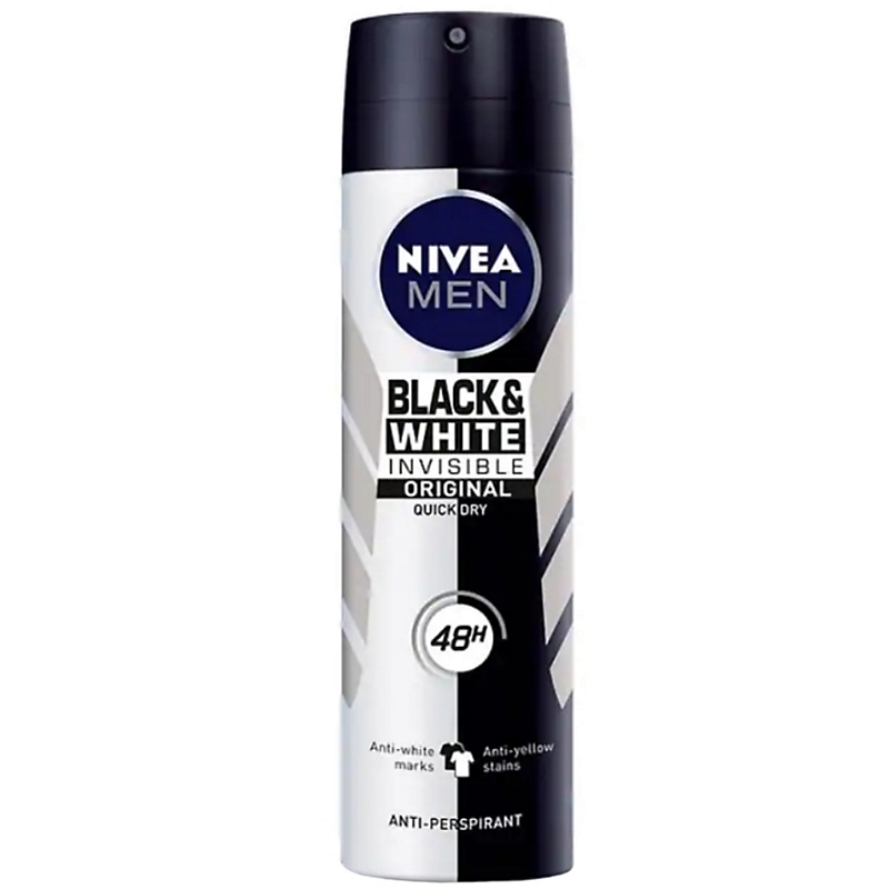 Buy Nivea Deo Spray Invisible Black & White Original (M) 150ml Online ...
