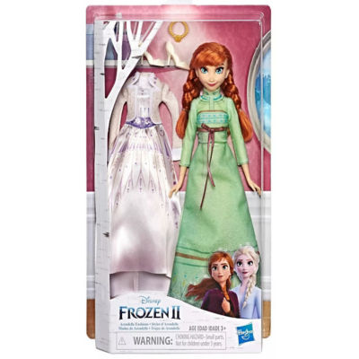 disney frozen 2 anna fashion doll with dress and cape