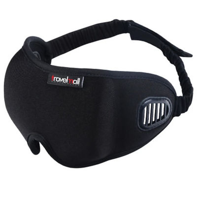 TRAVELMALL SWITZERLAND 3D BREATHABLE SLEEP MASK WITH BUILT-IN AIR VENTS
