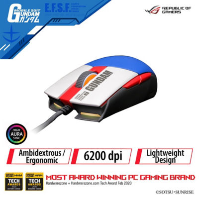 Buy Asus Rog Strix Impact Ii Gundam Edition Ergonomic Gaming Mouse Online Singapore Ishopchangi