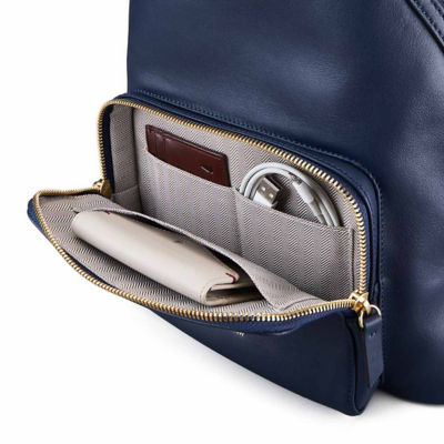GNOME & BOW Athos Medium 11"iPad Tablet Travel Backpack Women (100% Genuine USA Nappa Leather) 6