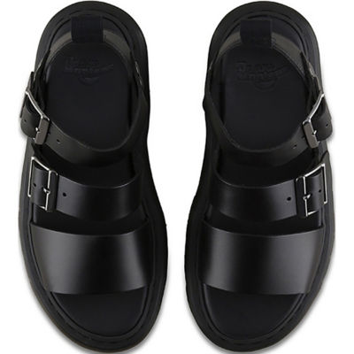 Buy Dr.Martens Gryphon Brando Black Leather Gladiator Unisex Sandals ...