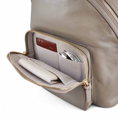 GNOME & BOW Athos Medium 11"iPad Tablet Travel Backpack Women (100% Genuine USA Nappa Leather) 6