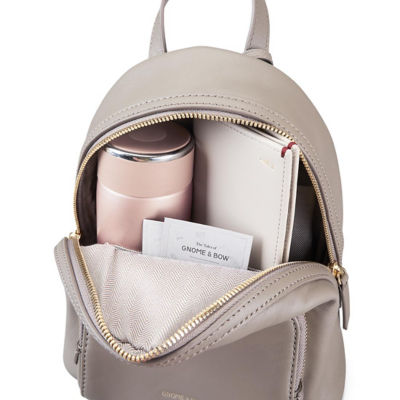 GNOME & BOW Athos Small 9" iPad Mini Tablet Crossbody Sling Backpack Women (Lightweight Water Resistant Nylon / USA Nappa Leather) 5