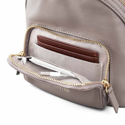 GNOME & BOW Athos Small 9" iPad Mini Tablet Crossbody Sling Backpack Women (Lightweight Water Resistant Nylon / USA Nappa Leather) 6