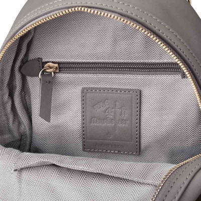 GNOME & BOW Athos Small 9" iPad Mini Tablet Crossbody Sling Backpack Women (Lightweight Water Resistant Nylon / USA Nappa Leather) 8