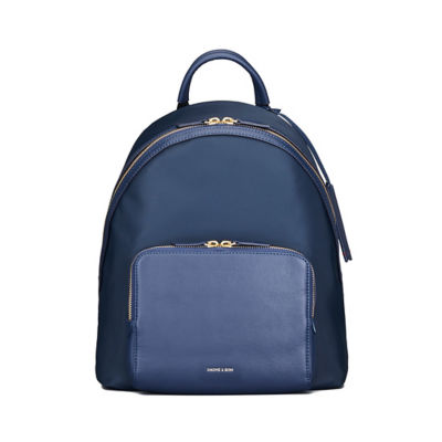 GNOME & BOW Athos Medium 11"iPad Tablet Travel Backpack Women (Lightweight Water Resistant Nylon / USA Nappa Leather) 1