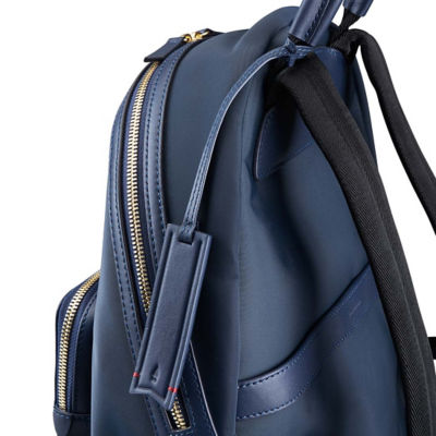 GNOME & BOW Athos Medium 11"iPad Tablet Travel Backpack Women (Lightweight Water Resistant Nylon / USA Nappa Leather) 7