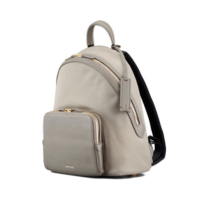GNOME & BOW Athos Medium 11"iPad Tablet Travel Backpack Women (Lightweight Water Resistant Nylon / USA Nappa Leather) 2