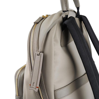 GNOME & BOW Athos Medium 11"iPad Tablet Travel Backpack Women (Lightweight Water Resistant Nylon / USA Nappa Leather) 7
