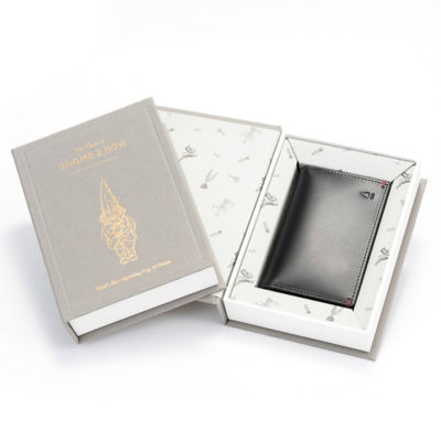 GNOME & BOW Gulliver Name Card Holder Wallet Women Men (100% Genuine USA Wax Leather / RFID Blocking) 5