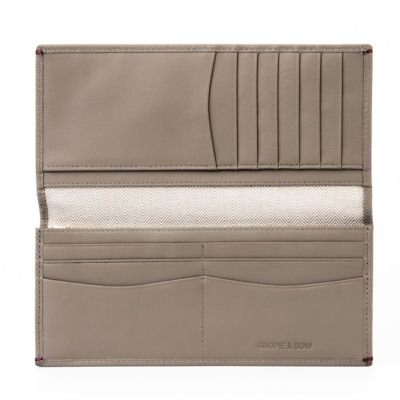 GNOME & BOW Gulliver Cash Coin Long Wallet Women Men (100% Genuine USA Nappa Leather / RFID Blocking) 2