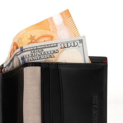 GNOME & BOW Gulliver Cash Coin Slot Small Bifold Wallet Men (100% Genuine USA Wax Leather / RFID Blocking) 5