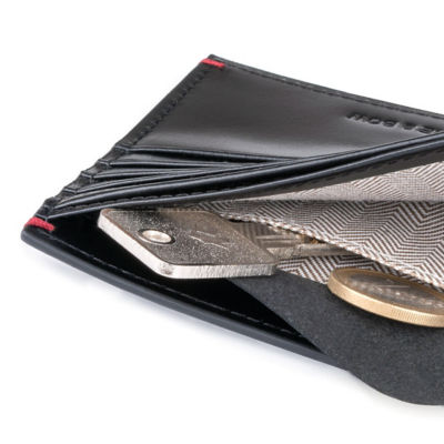 GNOME & BOW Gulliver Cash Coin Slot Small Bifold Wallet Men (100% Genuine USA Wax Leather / RFID Blocking) 7