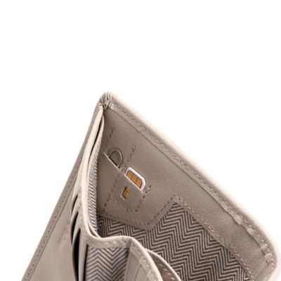 GNOME & BOW Envelope Flap Cash Coin Small Bifold Wallet Women (100% Genuine USA Nappa Leather / RFID Blocking) 4
