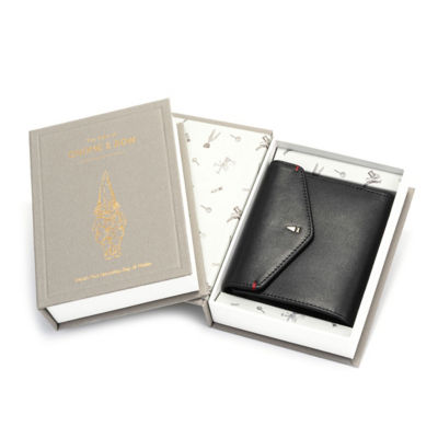 GNOME & BOW Envelope Flap Cash Coin Small Bifold Wallet Women (100% Genuine USA Nappa Leather / RFID Blocking) 5