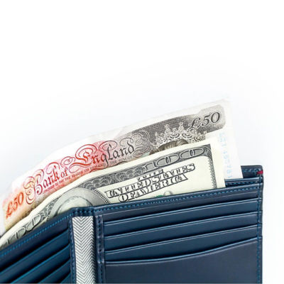 GNOME & BOW Gulliver Cash Coin Pouch Bifold Wallet Men (100% Genuine USA Wax Leather / RFID Blocking) 5