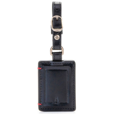 GNOME & BOW Book Mini Travel Luggage Tag Women Men (100% Genuine USA Wax Leather) 1