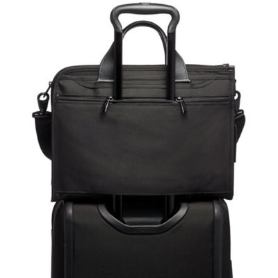 Tumi alpha 2 hotsell slim deluxe leather portfolio