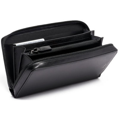 Buy Tumi Zip Around Travel Wallet BLK SMOOTH Online in Singapore