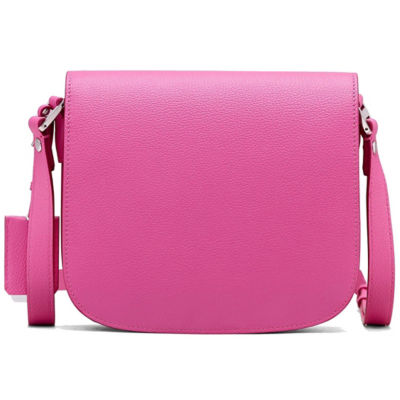 MCM Patricia Crossbody Shoulder Bag Sugar Pink in Leather with