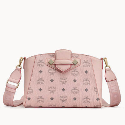 Mcm pink outlet crossbody bag