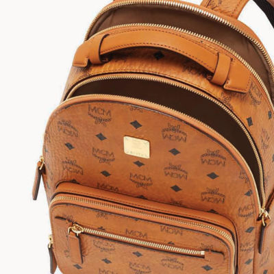 Mcm clearance tan backpack