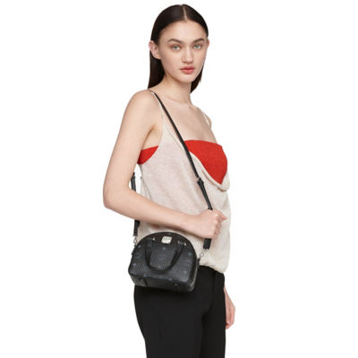 Shop MCM Small Essential Visetos Original Crossbody Bag