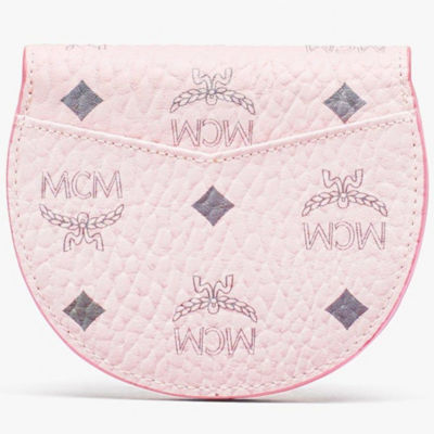 Mcm Pink Visetos Patricia Crossbody Wallet