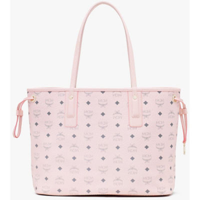 Mcm pink cheap shopper tote