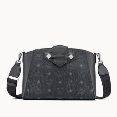 Buy ESSENTIAL CROSSBODY BAG IN VISETOS ORIGINAL BLACK Online in