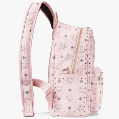 Buy MCM STARK BACKPACK IN STUDDED OUTLINE VISETOS POWDER PINK