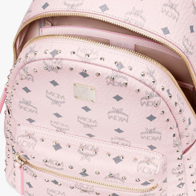 Buy MCM STARK BACKPACK IN STUDDED OUTLINE VISETOS POWDER PINK