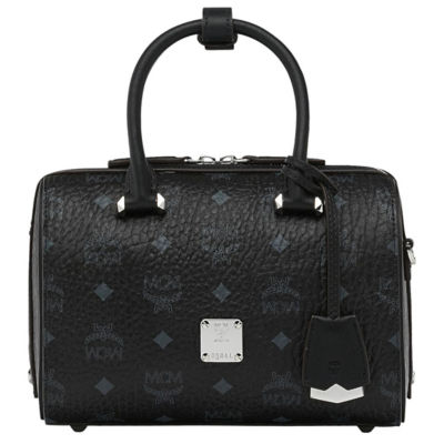 MCM MCM Visetos Original Essential Boston Bag BLACK