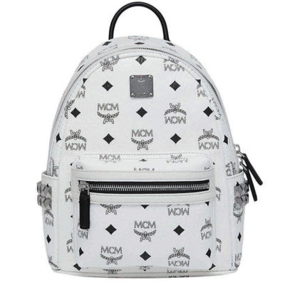 Mcm stark side hotsell studs backpack in visetos