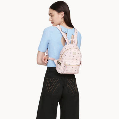 Buy BACKPACK CHARM WITH CROSSBODY STRAP IN VISETOS POWDER PINK Online in  Singapore