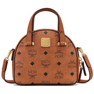 2453 MCM Essential Bucket Bag COGNAC