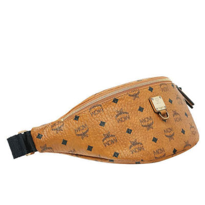 MCM Visetos Small Fusten Belt Bag Cognac 1286579