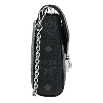 MCM Visetos Small Millie Crossbody Bag Black 297217