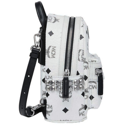 Buy STARK SIDE STUDS BEBE BOO BACKPACK IN VISETOS WHITE Online in