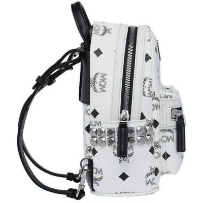 Buy STARK SIDE STUDS BEBE BOO BACKPACK IN VISETOS WHITE Online in