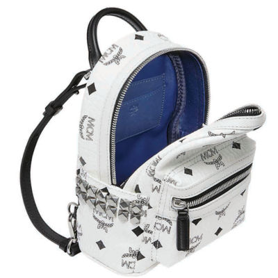 Buy STARK SIDE STUDS BEBE BOO BACKPACK IN VISETOS WHITE Online in