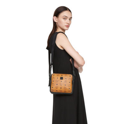 Buy MCM 1976 SQUARE CROSSBODY IN VISETOS COGNAC Online in Singapore ...