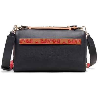 Buy MCM ESSENTIAL BOSTON BAG IN MONOGRAM LEATHER HOT CORAL Online in  Singapore