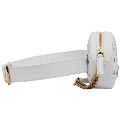 Mcm white belt discount bag