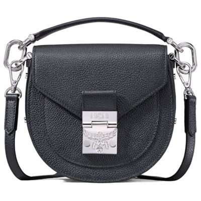 Mcm shoulder hot sale bag black