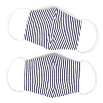 Antibacterial Gauze Mask Set Of 2 Stripe Ishopchangi