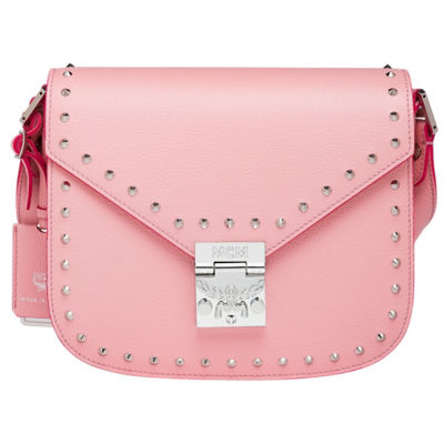 MCM PATRICIA SHOULDER BAG IN STUDDED OUTLINE 